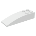 Lego NEW - Slope Curved 6 x 2~ [White]