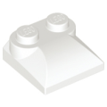 Lego NEW - Slope Curved 2 x 2 x 2/3 with 2 Studs and Curved Sides~ [White]