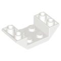 Lego NEW - Slope Inverted 45 4 x 2 Double with 2 x 2 Cutout~ [White]