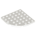 Lego NEW - Plate Round Corner 6 x 6~ [White]