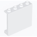 Lego NEW - Panel 1 x 4 x 3 with Side Supports - Hollow Studs~ [White]