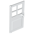 Lego NEW - Door 1 x 4 x 6 with 4 Panes and Stud Handle~ [White]