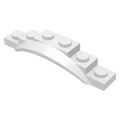 Lego NEW - Vehicle Mudguard 1 1/2 x 6 x 1 with Arch~ [White]