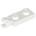 Lego NEW - Plate Modified 1 x 2 with Clip on End (Horizontal Grip)~ [White]