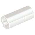 Lego NEW - Technic Axle Connector 2L (Smooth with x Hole + Orientation)~ [White]