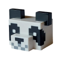 Lego NEW - Creature Head Pixelated with Muzzle and Large Ears with Molded Black Ears Eyes ~ [White]
