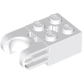 Lego NEW - Technic Brick Modified 2 x 2 with Ball Socket and Axle Hole - Straight Forks wi~ [White]