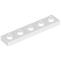 Lego NEW - Plate 1 x 5~ [White]