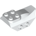 Lego NEW - Slope Curved 4 x 2 with 4 Studs on Top 2 Hollow Studs on Each Side WingEnd~ [White]
