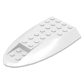 Lego Used - Aircraft Fuselage Aft Section Curved Top 6 x 10~ [White]