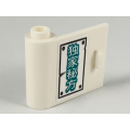 Lego Used - Door 1 x 3 x 2 Left - Open Between Top and Bottom Hinge with Chinese Logogram~ [White]