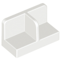 Lego NEW - Panel 1 x 2 x 1 with Rounded Corners and Center Divider~ [White]