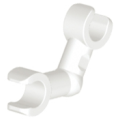 Lego NEW - Arm Skeleton Bent with Clips (Horizontal Grip)~ [White]