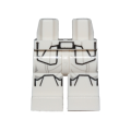 Lego Used - Hips and Legs with SW First Order Snowtrooper Armor Pattern~ [White]