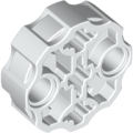 Lego NEW - Technic Axle Connector Block Round with 2 Pin Holes and 3 Axle Holes (HeroFact~ [White]
