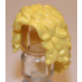 Lego NEW - Minifigure Hair Female Long Tousled with Center Part~ [Bright Light Yellow]