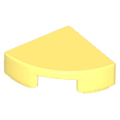 Lego NEW - Tile Round 1 x 1 Quarter~ [Bright Light Yellow]
