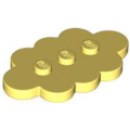 Lego NEW - Tile Modified 3 x 5 Cloud~ [Bright Light Yellow]