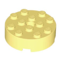 Lego NEW - Brick Round 4 x 4 with Hole~ [Bright Light Yellow]