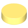Lego NEW - Tile Round 1 x 1~ [Bright Light Yellow]