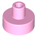 Lego NEW - Tile Round 1 x 1 with Bar and Pin Holder~ [Bright Pink]