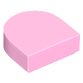 Lego NEW - Tile Round 1 x 1 Half Circle Extended~ [Bright Pink]