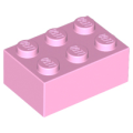 Lego NEW - Brick 2 x 3~ [Bright Pink]