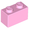 Lego Used - Brick 1 x 2~ [Bright Pink]