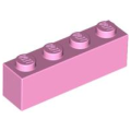 Lego Used - Brick 1 x 4~ [Bright Pink]