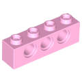 Lego Used - Technic Brick 1 x 4 with Holes~ [Bright Pink]