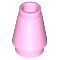Lego NEW - Cone 1 x 1 with Top Groove~ [Bright Pink]