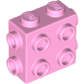 Lego NEW - Brick Modified 1 x 2 x 1 2/3 with Studs on Side and Ends~ [Bright Pink]