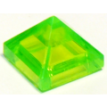 Lego NEW - Slope 45 1 x 1 x 2/3 Quadruple Convex Pyramid~ [Trans-Bright Green]