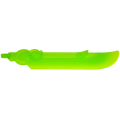 Lego NEW - Large Figure Sword Blade with Axle and Rounded Swirls and Spike~ [Trans-Bright Green]