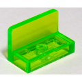 Lego NEW - Panel 1 x 2 x 1 with Rounded Corners~ [Trans-Bright Green]