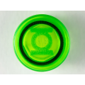 Lego NEW - Tile Round 1 x 1 with Black Circle and Bright Green Lantern Logo P~ [Trans-Bright Green]