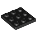 Lego NEW - Plate 3 x 3~ [Black]