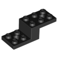 Lego Used - Bracket 5 x 2 x 1 1/3 with 2 Holes~ [Black]