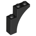 Lego Used - Arch 1 x 3 x 3~ [Black]