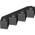 Lego NEW - Brick Modified Facet 4 x 4~ [Black]