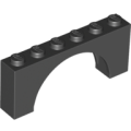 Lego NEW - Arch 1 x 6 x 2 - Medium Thick Top without Reinforced Underside~ [Black]