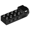 Lego NEW - Technic Brick Modified 2 x 4 with Pin Holes and Flywheel Socket (Ninjago Airjit~ [Black]