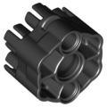 Lego NEW - Projectile Launcher Part Rapid Shooter Six Barrel - Angled Barrels~ [Black]