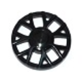 Lego NEW - Wheel Cover 7 Spoke Y Shape - for Wheel 18976~ [Black]