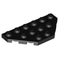 Lego NEW - Wedge Plate 3 x 6 Cut Corners~ [Black]