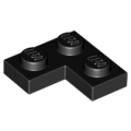 Lego NEW - Plate 2 x 2 Corner~ [Black]