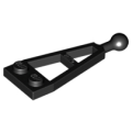 Lego Used - Plate Modified 1 x 2 with Long Tow Ball~ [Black]