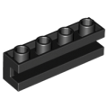 Lego Used - Brick Modified 1 x 4 with Channel~ [Black]