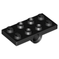 Lego NEW - Plate Modified 2 x 4 with Pin Holes~ [Black]