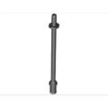 Lego NEW - Bar 8L with Stop Rings and Pin (Technic Figure Accessory Ski Pole) - Flat End~ [Black]